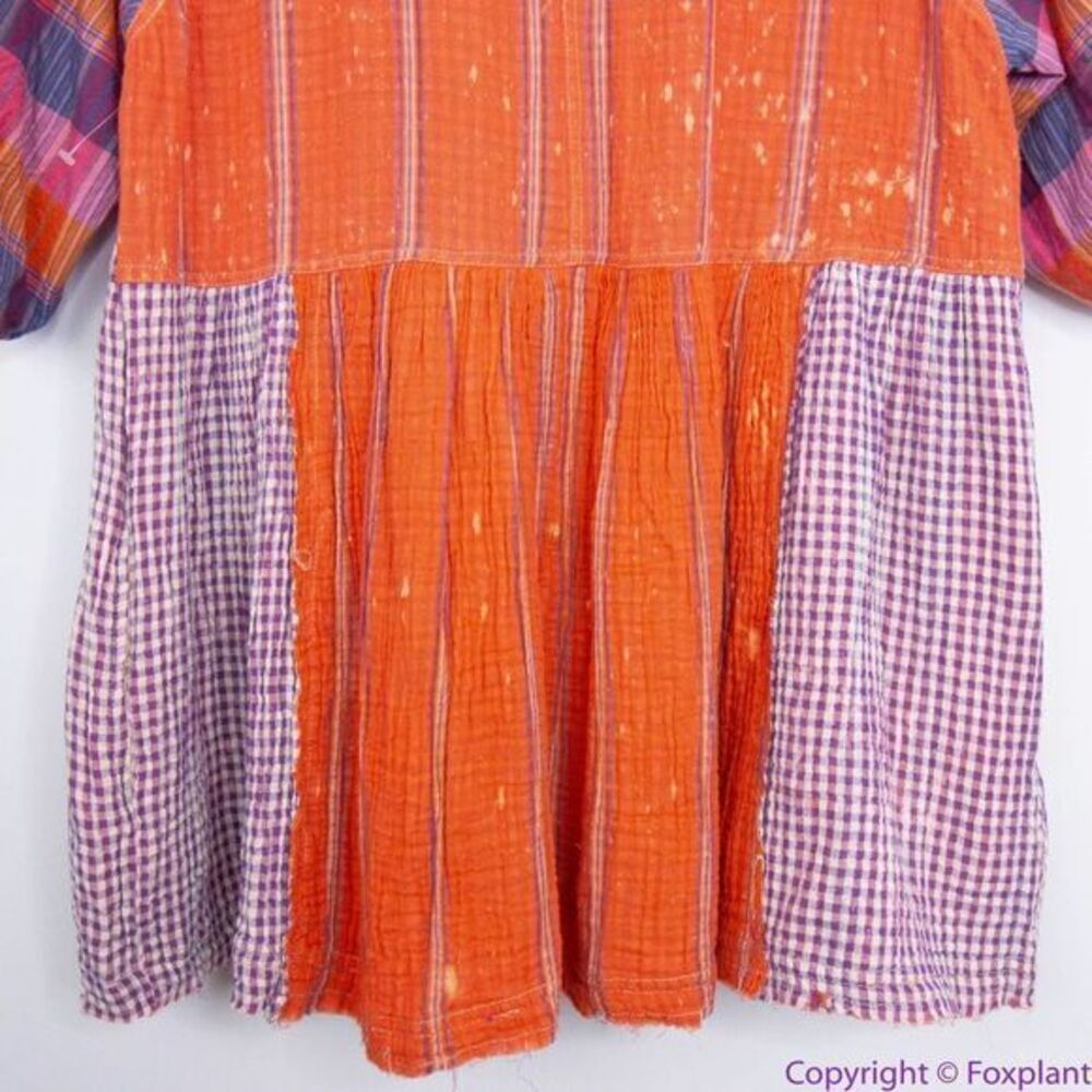 NEW Free People Moon Bay Mixed Plaid Top, XS - Picture 7 of 16